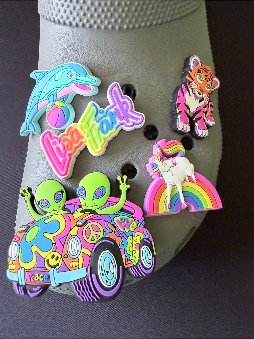 Lisa Frank x CROCS Jibbits + 2 Random Jibbits included (7 Total!) - Picture 7 of 10